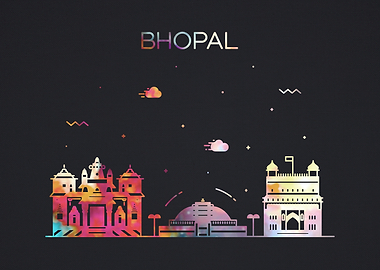 Bhopal India City Skyline