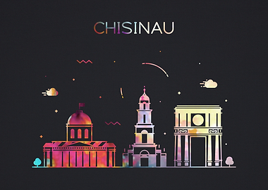 Chisinau City Skyline Fun