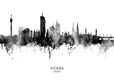 Vienna Austria Skyline