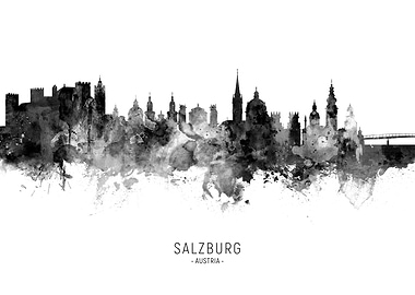 Salzburg Austria Skyline
