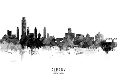 Albany New York Skyline