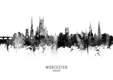 Worcester England Skyline
