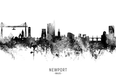 Newport Wales Skyline
