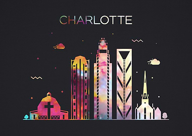 Charlotte City Skyline Fun