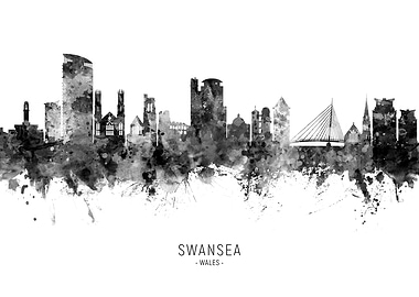 Swansea Wales Skyline