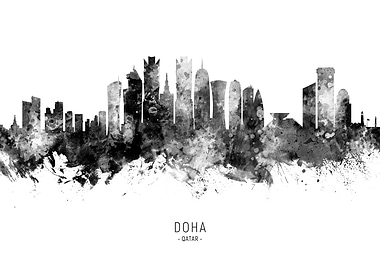 Doha Qatar Skyline