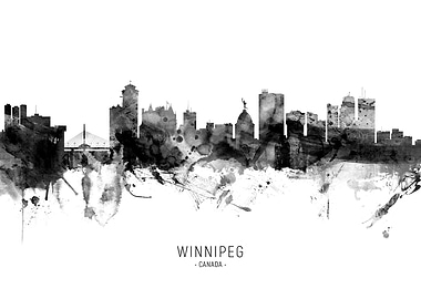 Winnipeg Canada Skyline