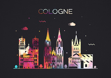 Cologne City Skyline Fun