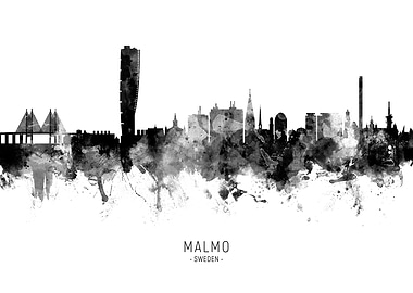 Malmo Sweden Skyline
