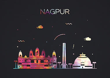 Nagpur India City Skyline