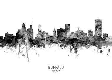Buffalo New York Skyline