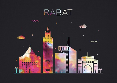 Rabat Morocco City Skyline