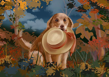 Drawing Dogs In Nature