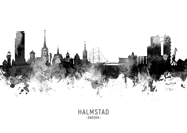 Halmstad Sweden Skyline
