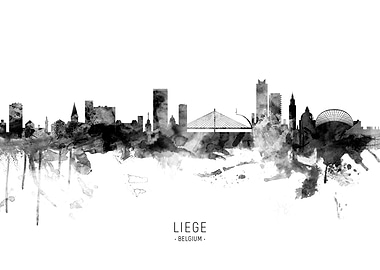 Liege Belgium Skyline