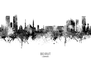 Beirut Lebanon Skyline