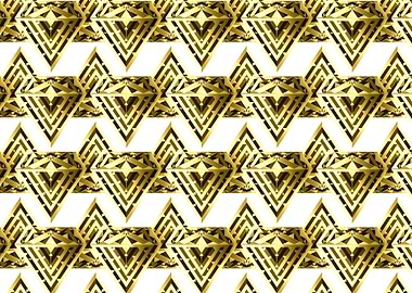 Yellow diamond zigzag