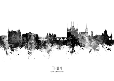 Thun Switzerland Skyline