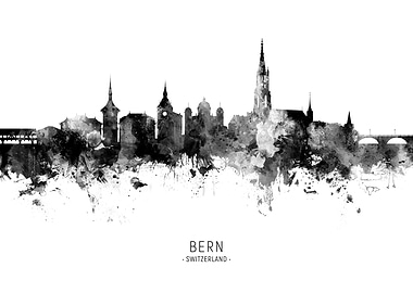 Bern Switzerland Skyline