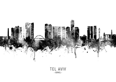 Tel Aviv Israel Skyline