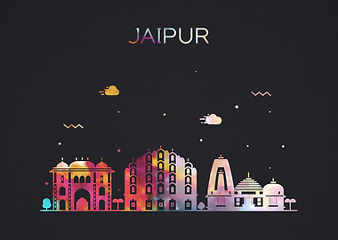 Jaipur India City Skyline