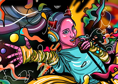 Zombie Girl Drawing Hip Ho