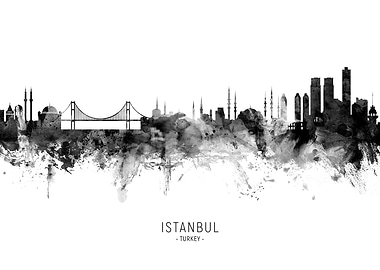Istanbul Turkey Skyline