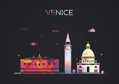 Venice Italy City Skyline
