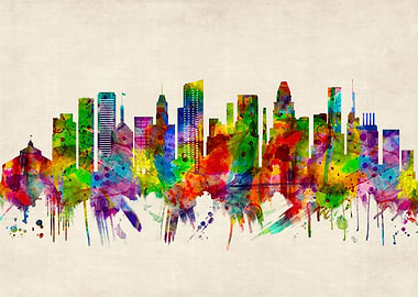 Baltimore Maryland Skyline