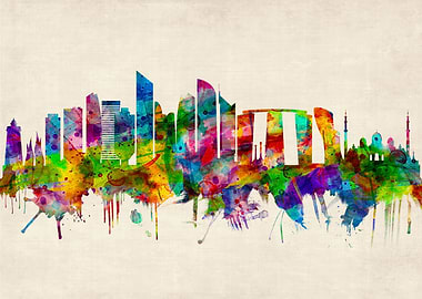 Abu Dhabi UAE Skyline