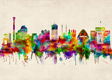 Athens Greece Skyline