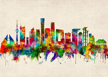 Beijing China Skyline