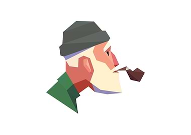 Granpa with Smoke Pipe