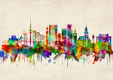 Hamburg Germany Skyline