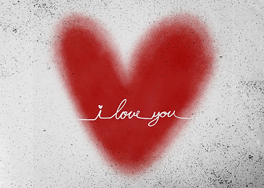 I love you red heart