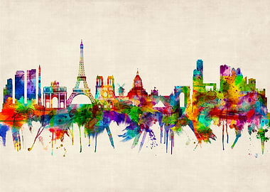 Paris France Skyline