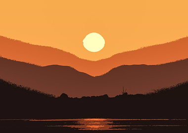 Sunset Poster