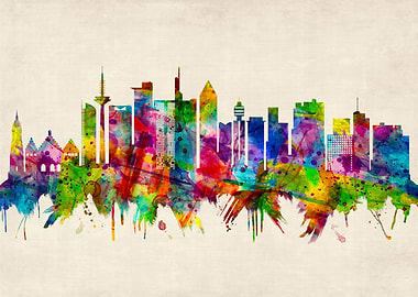 Frankfurt Germany Skyline