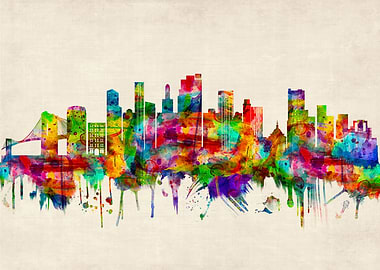 Brooklyn New York Skyline