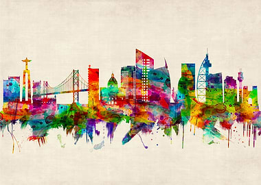 Lisbon Portugal Skyline