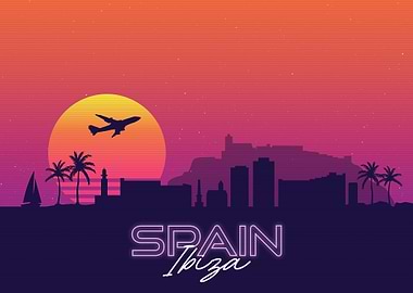 Ibiza Spain Skyline