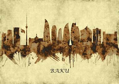 Baku Azerbaijan Cityscape