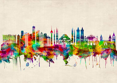 Istanbul Turkey Skyline