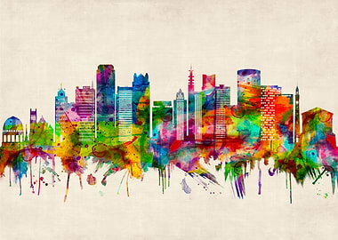 Birmingham England Skyline