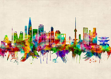 Seoul South Korea Skyline