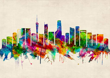 Guangzhou China Skyline