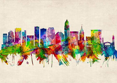 Cleveland Ohio Skyline