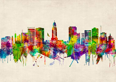 Lincoln Nebraska Skyline