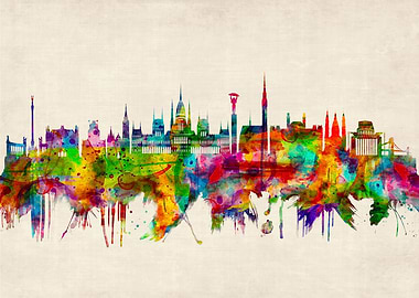 Budapest Hungary Skyline