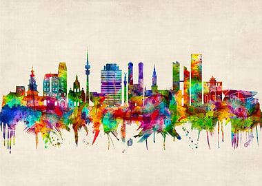 Munich Germany Skyline